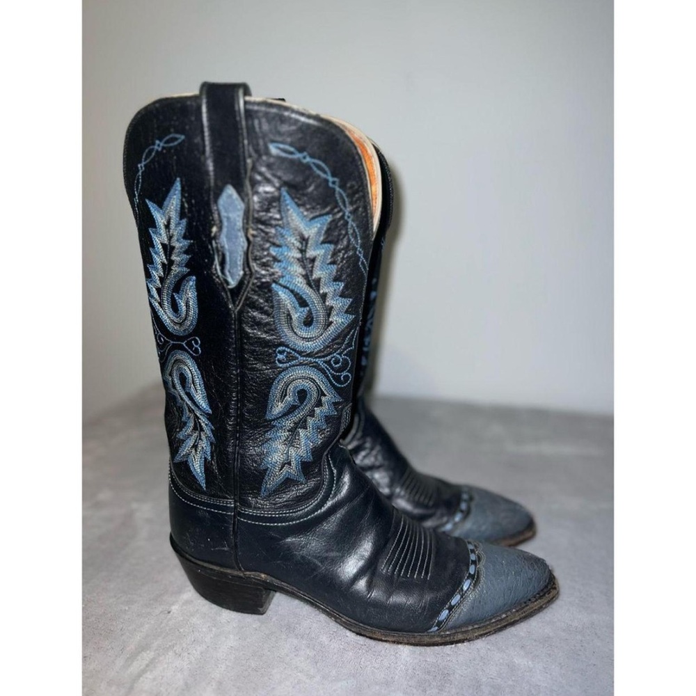 Lucchese Ostrich Leather Boots